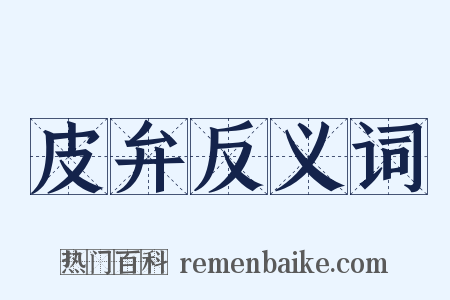 皮弁反义词是什么意思的图片